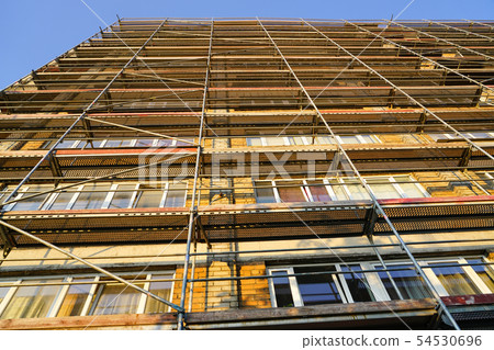 scaffolding before installation of the thermal scaffolding before installation of the thermal 54530696
