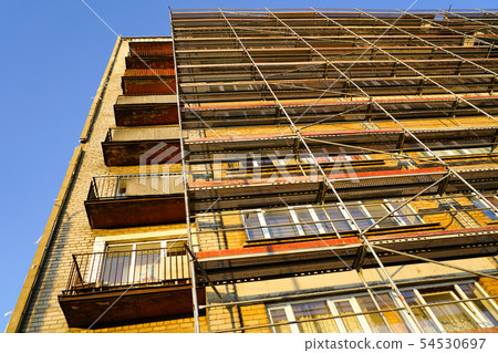 scaffolding before installation of the thermal scaffolding before installation of the thermal 54530697