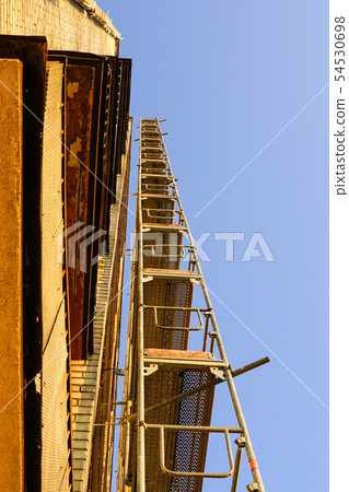 scaffolding before installation of the thermal scaffolding before installation of the thermal 54530698