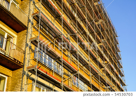 scaffolding before installation of the thermal scaffolding before installation of the thermal 54530703