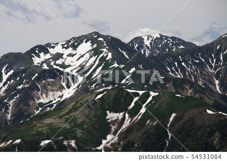 Southern Alps Shiramine Miyama Tent Longitudinal View From the top of Mt. 54531084