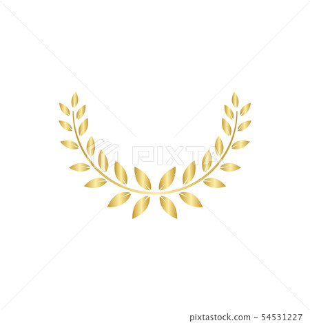 Greek laurel or olive wreath for the award ceremony vector illustration isolated. 54531227