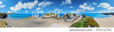 Summer Atlantic beach, Spain 54531556