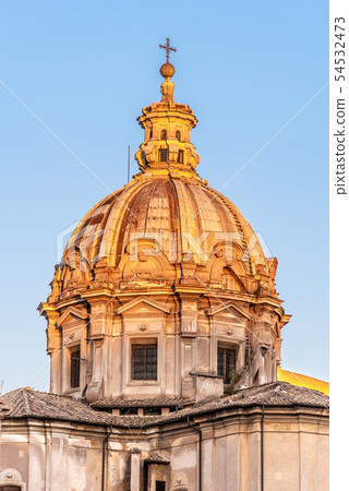 Church of Saint Luca and Martina, Italian: Santi Luca e Martina, in Roman Forum, Rome, Italy. Early 54532473