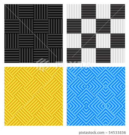 Seamless Sound Proof foams pattern, vector 54533836
