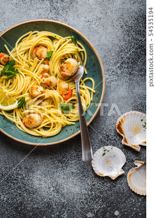 Pasta with seafood Pasta with seafood 54535194