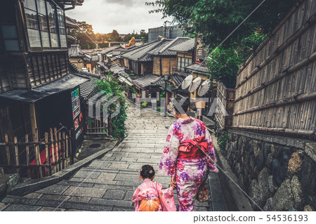 Traveler in Higashiyama District, Kyoto, Japan 54536193