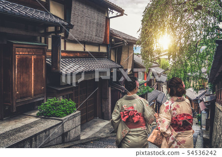 Traveler in Higashiyama District, Kyoto, Japan Traveler in Higashiyama District, Kyoto, Japan 54536242