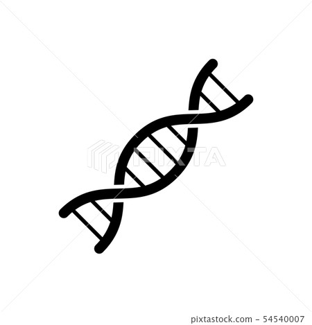 DNA icon vector isolate on white background - Stock Illustration ...