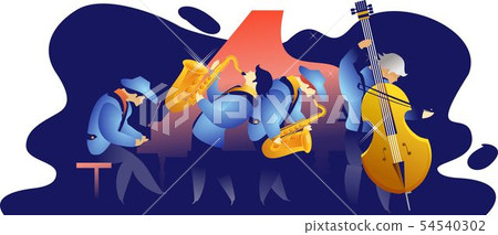 Classic music festival jazz rock concert, jazz ban 54540302