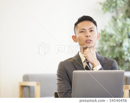 Worried businessman Worried businessman 54540456