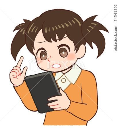 Tablet terminal and child uneasy 54541392