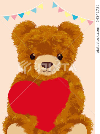 Teddy bear message card Teddy bear message card 54541783