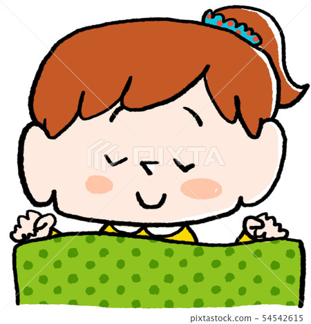 女孩睡覺 女孩睡覺 54542615