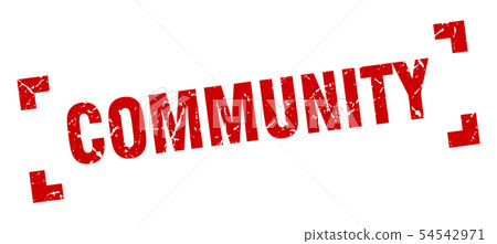 community stamp. community square grunge sign. community stamp. community square grunge sign. 54542971