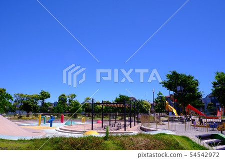 Park and blue sky Park and blue sky 54542972