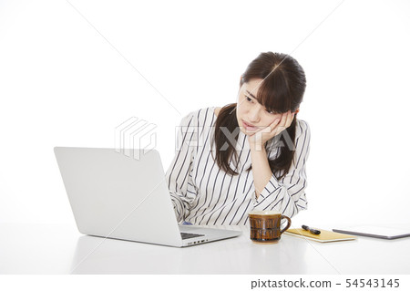 女性個人電腦 54543145