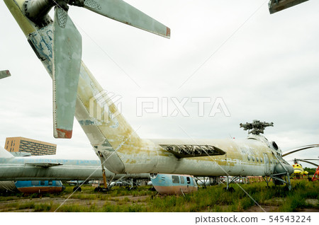 Old MI-10K helicopter 54543224