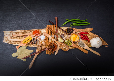 Spice group of Indian food Spice India dish of the curry 54543549