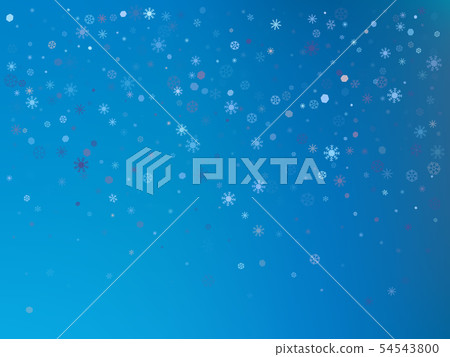 Winter blue background with snowflakes. Vector 54543800