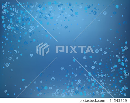 Winter blue background with snowflakes - Stock Illustration [54543829 ...
