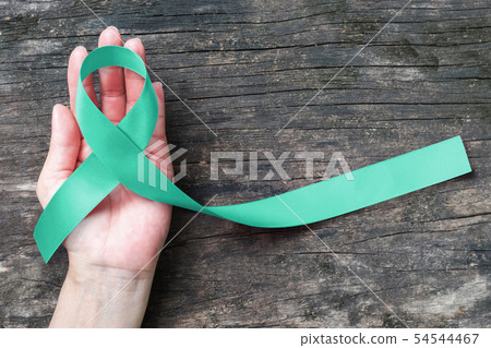 Mint green ribbon awareness for Genetic Disorder Mint green ribbon awareness for Genetic Disorder 54544467