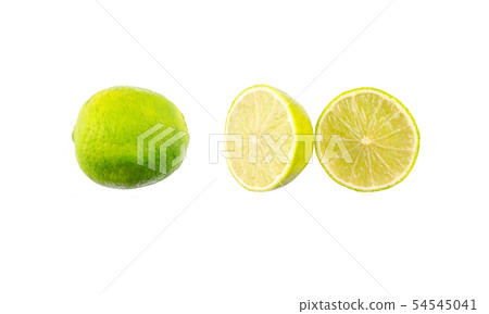 Sliced lime isolated Sliced lime isolated 54545041