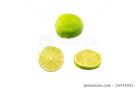 Sliced lime isolated Sliced lime isolated 54545042
