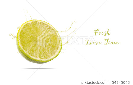Sliced lime isolated Sliced lime isolated 54545043