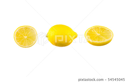 Sliced lemon isolated Sliced lemon isolated 54545045