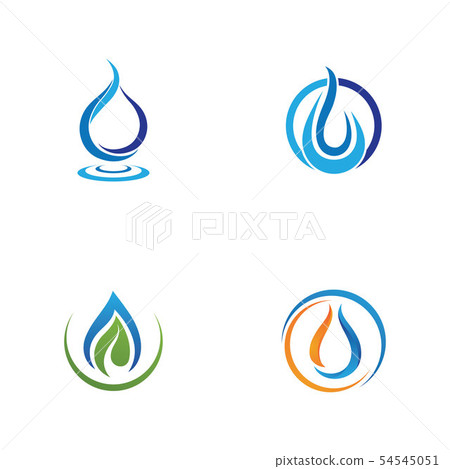 Water drop Logo Template vector Water drop Logo Template vector 54545051