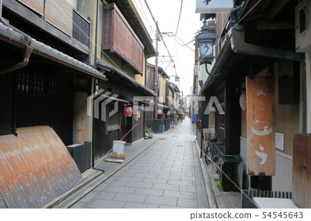 Gion morning cityscape scenery Gion morning cityscape scenery 54545643