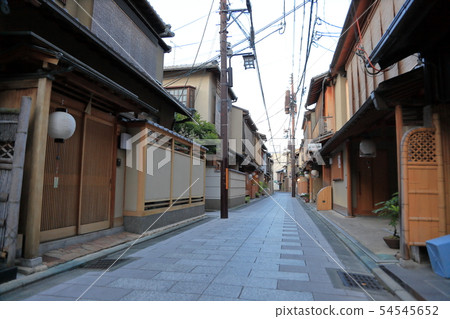 Gion morning cityscape scenery Gion morning cityscape scenery 54545652