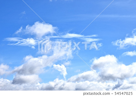 Oahu Diamond Head Blue Sky and White Clouds Oahu Diamond Head Blue Sky and White Clouds 54547025