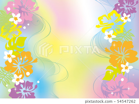 Hibiscus background illustration 54547262