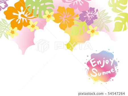 Hibiscus background illustration 54547264