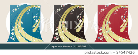 Furisode vector illustration set 54547426