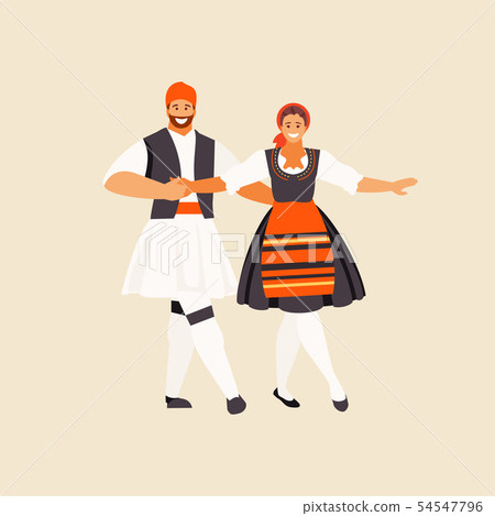 Greeks dancing Sirtaki vector Greeks dancing Sirtaki vector 54547796