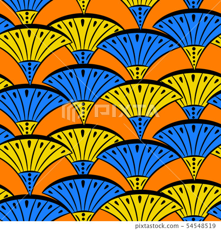 African style bright seamless vector pattern. African style bright seamless vector pattern. 54548519