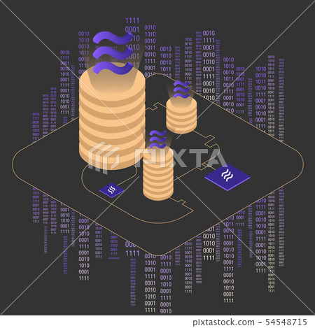 Facebook's Libra cryptocurrency concept design Facebook's Libra cryptocurrency concept design 54548715