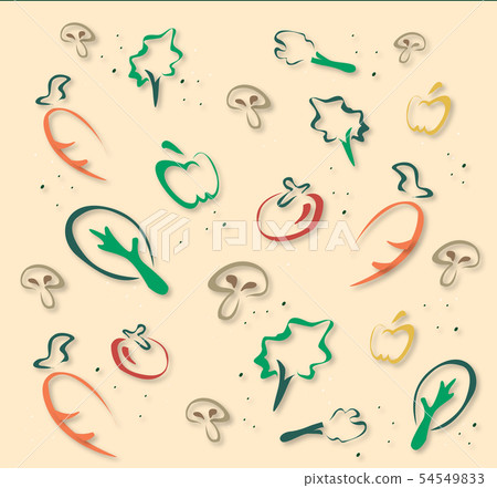 salad vegetable design background salad vegetable design background 54549833