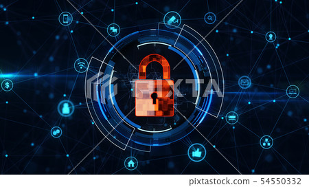 Security network concept. 54550332