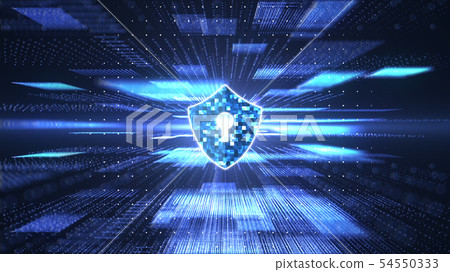 Block chain security concept. 54550333