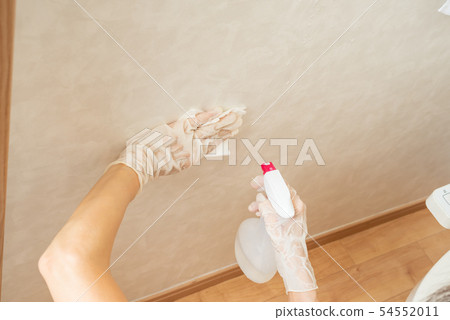 Toilet wallpaper cleaning 54552011