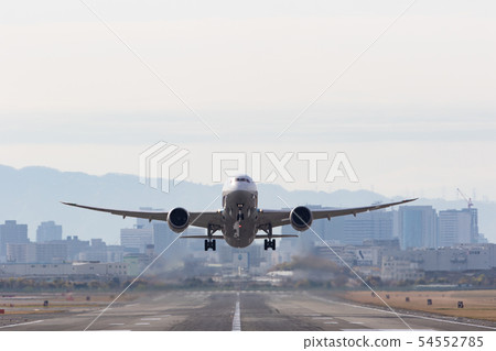 Airplane take-off - Osaka International Airport - Airplane take-off - Osaka International Airport - 54552785