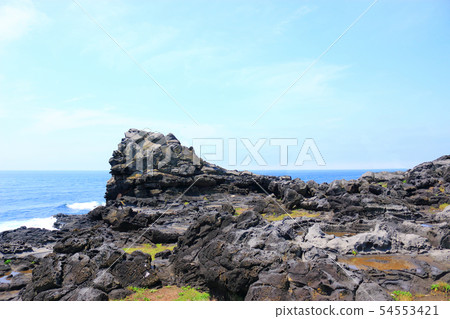 Maradona, island, sea, cliff, waves, lava, Maradona, island, sea, cliff, waves, lava, 54553421