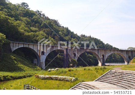 [Iwate prefecture, civil engineering heritage, modernization industrial heritage] Miyamorikawa Bridge (glass bridge) 54553721