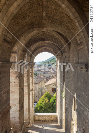 Cityscape of Gubbio near Perugia (Italy) 54553784