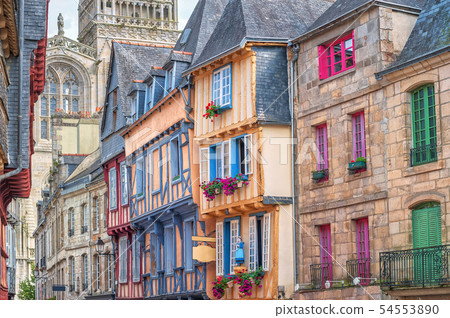 Old town of Quimper, Brittany, France Old town of Quimper, Brittany, France 54553890