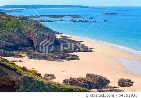 Sand beach, Brittany, France 54553935